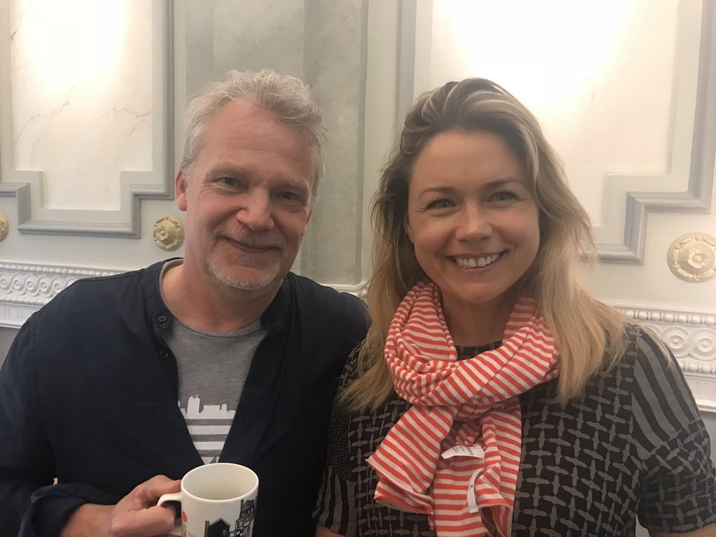 Martin Widmark med SelmaStories Tove Kullenberg