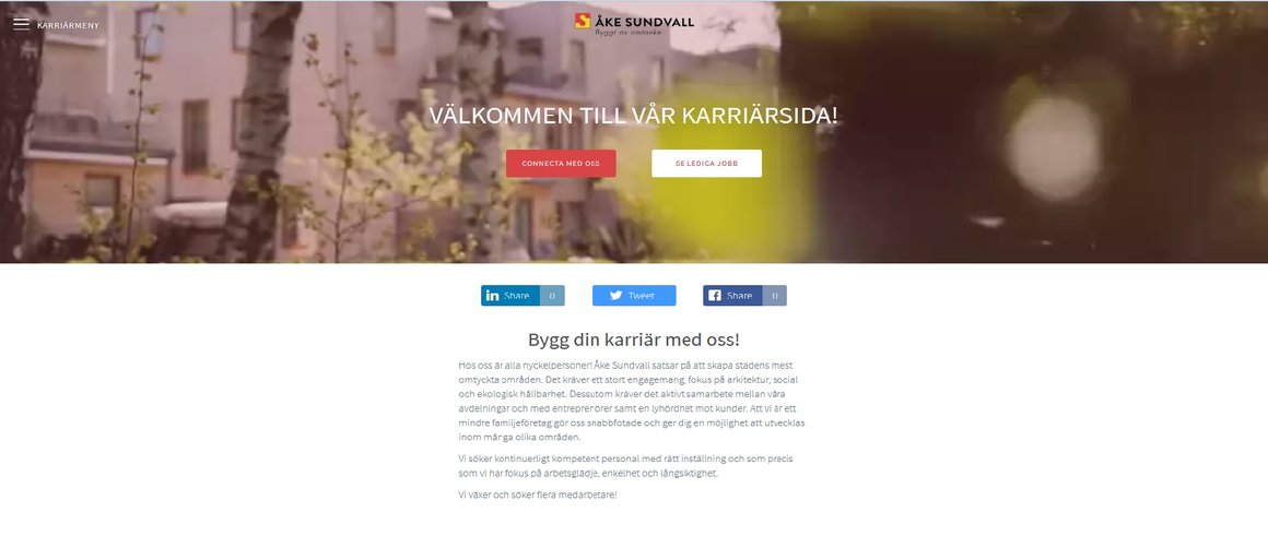 Ny Karriärsida på www.akesundvall.se