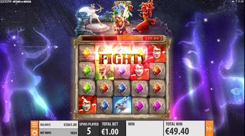Artemis vs Medusa - Quickspin