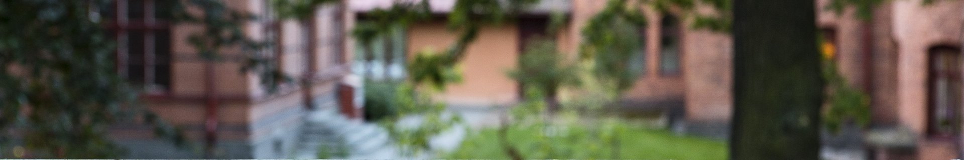 Parkmiljö med Sophiahemsbyggnader