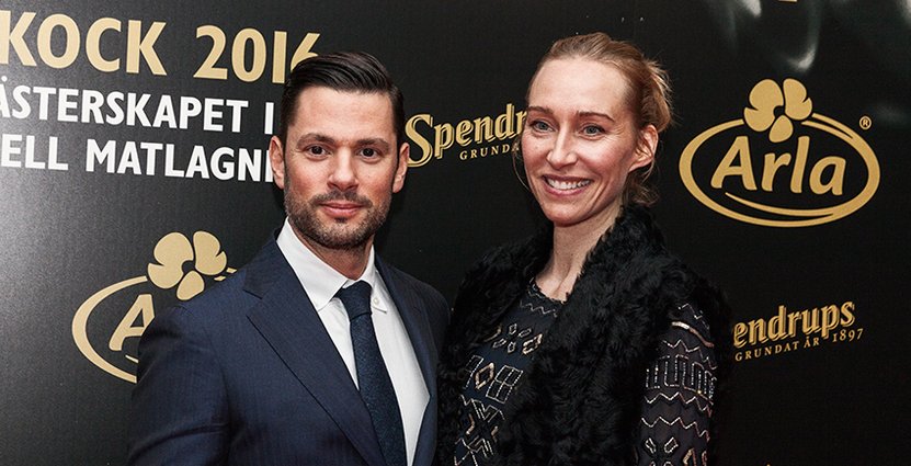 Krögaren Danyel Couet med fru Jessica. 