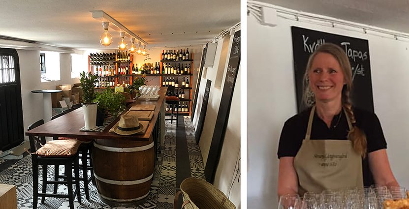 Jeanette Bohman vill göra det möjligt för små svenska<br />
vinproducenter att synas bättre. Foto: Skivarps Gästgivaregård