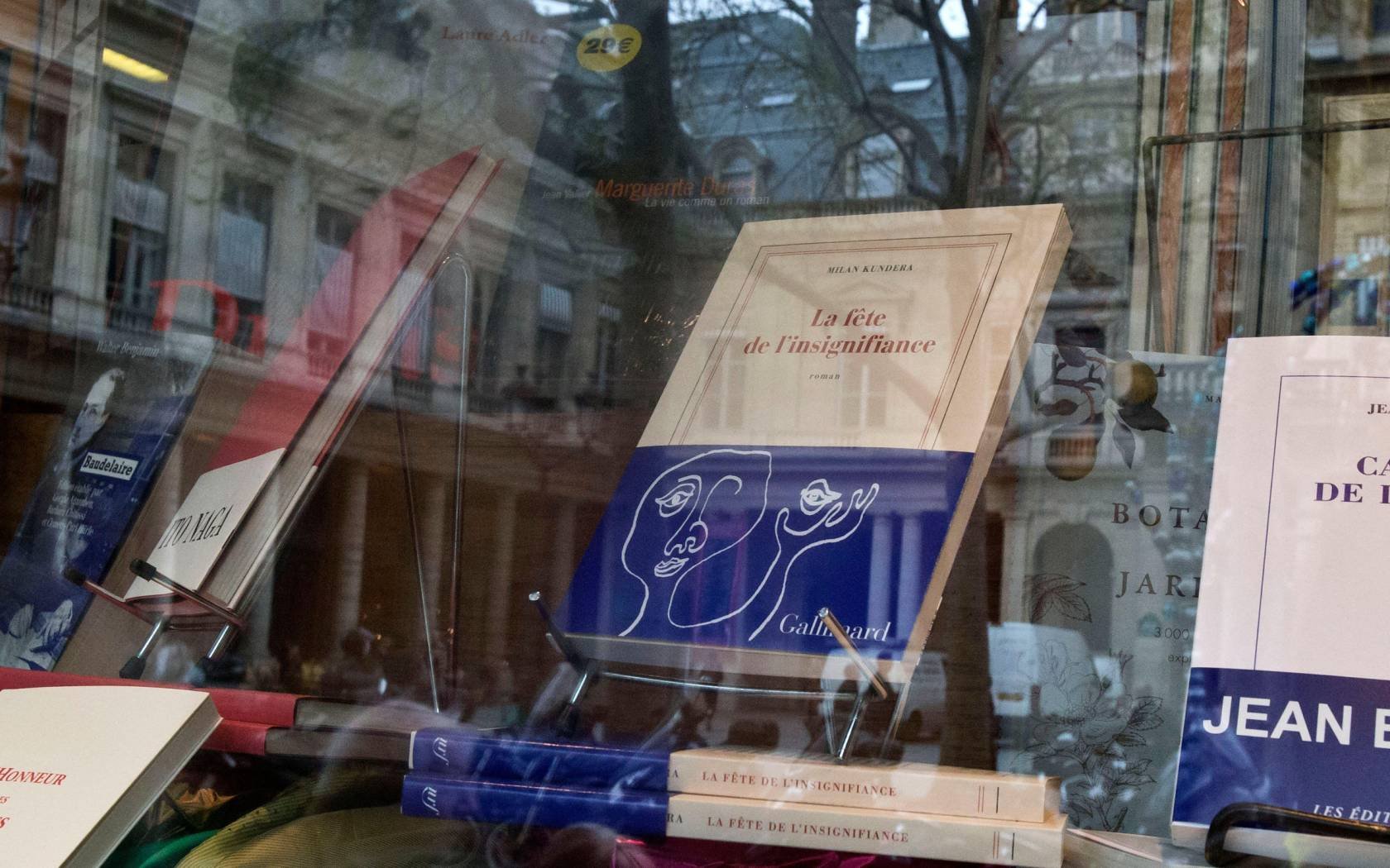 French editions of Milan Kundera's work.