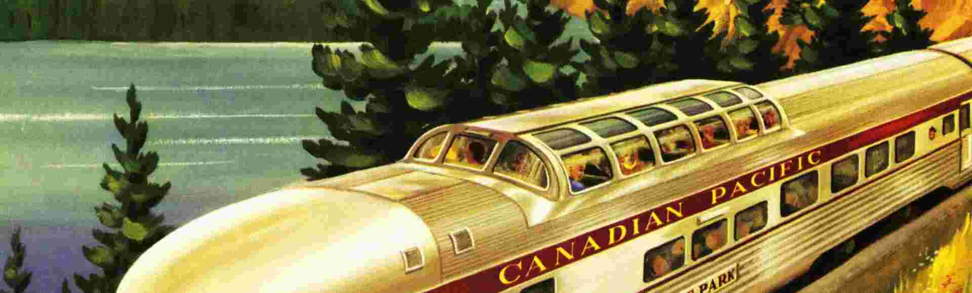 A poster advertising the Canadian Pacific Railway