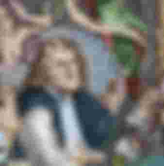 A cartoon of John Law (1671–1729), the Scottish economist who was appointed Controller General of Finances of France under King Louis XV.