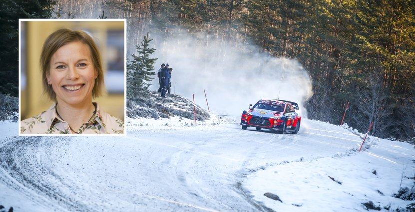 ”Först och främst gör vi evenemanget för vår lokala besöksnäring”, säger Gabriella Hed Vall, mötes- och evenemangsansvarig på Visit Umeå. Foto: Rally Sweden/McKlein
