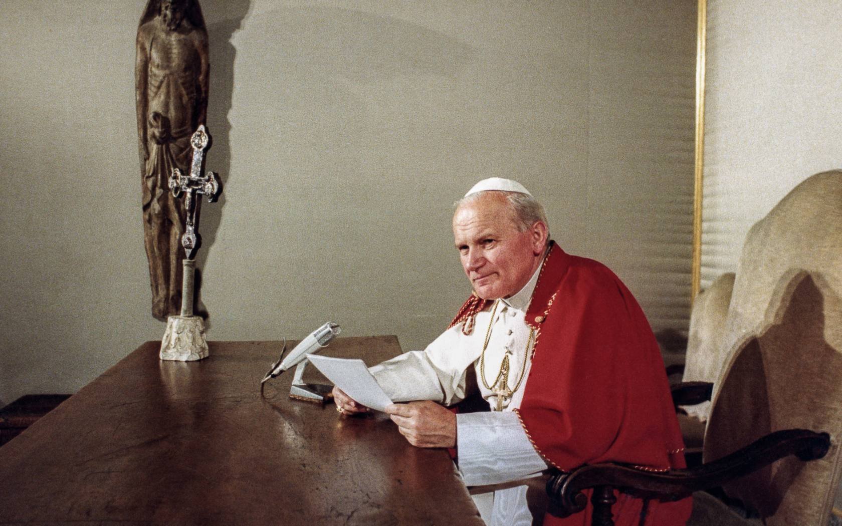 A speech by Pope John Paul II in Krakow during his trip to Poland in 1979.