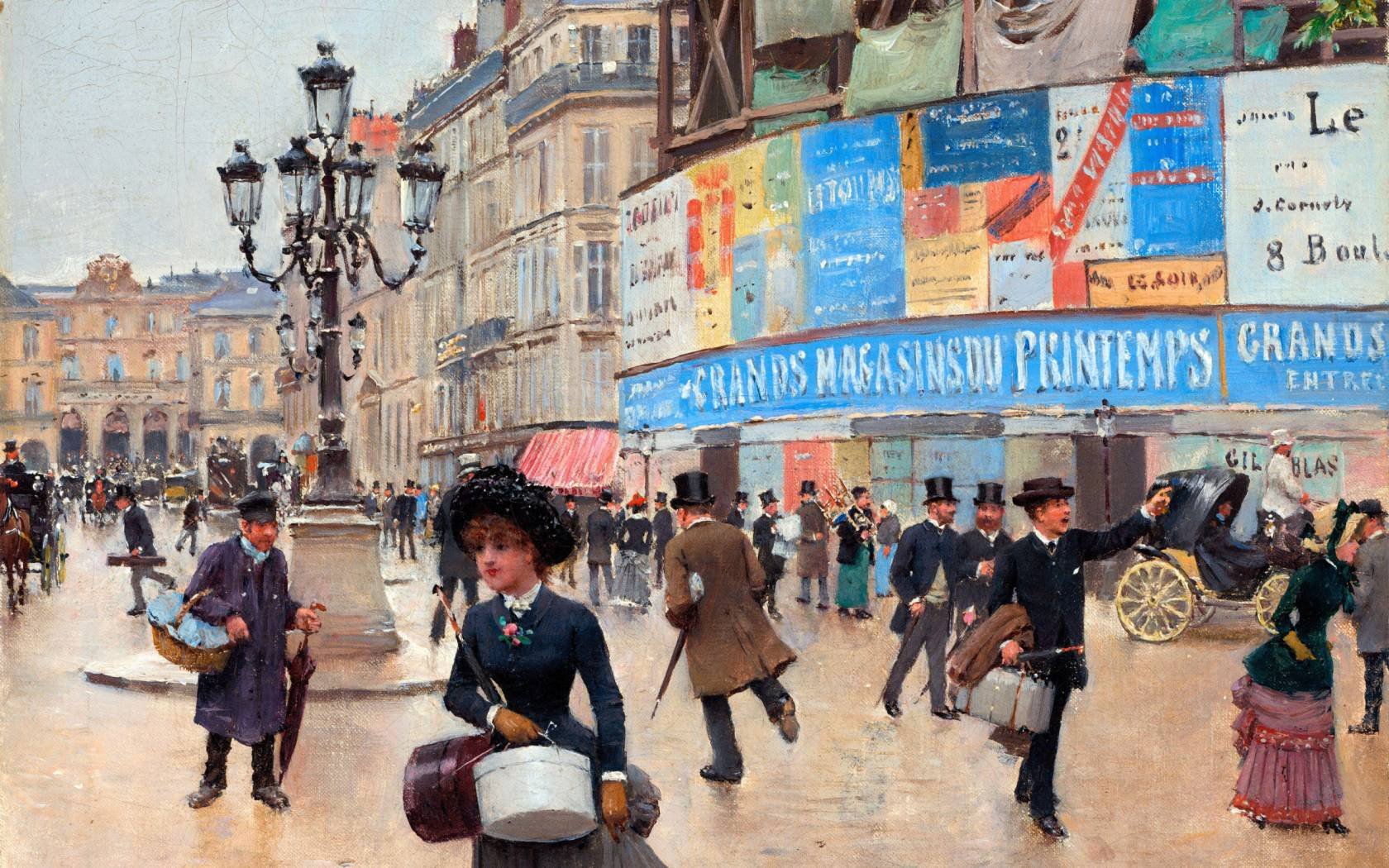 Jean Béraud's painting 'Paris, rue du Havre', c. 1882.