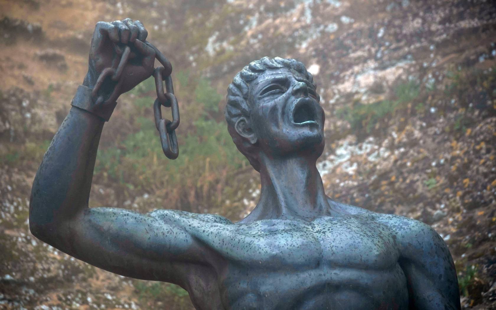 Statue of Eunus at Enna.