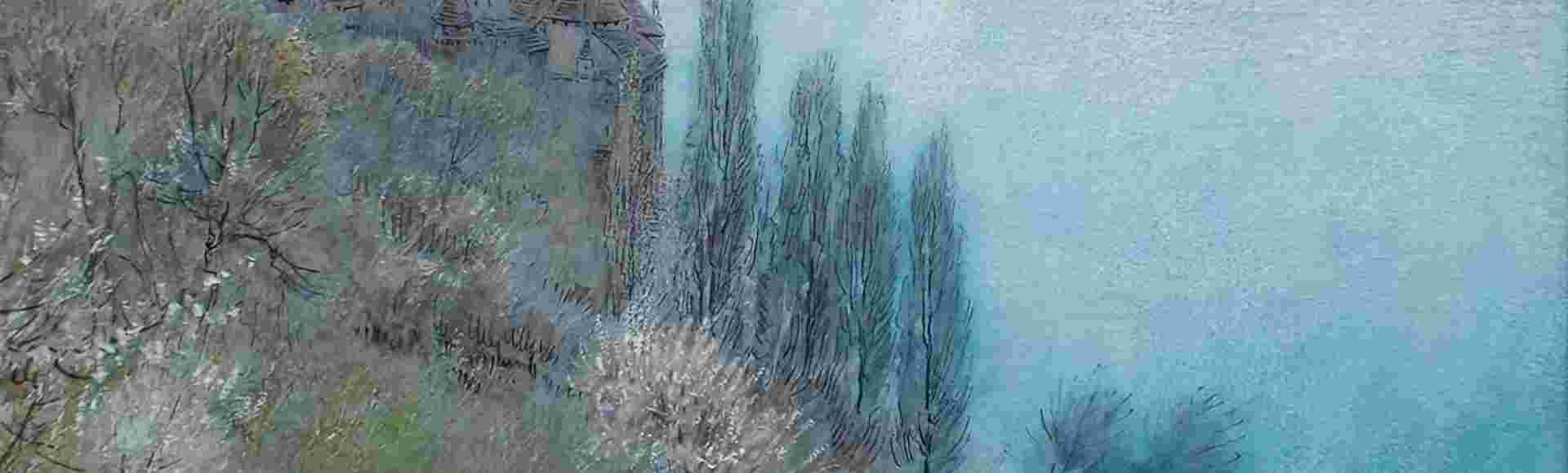 ‘Chillon, Lake Geneva’ by Albert Goodwin. The castle stands near Montreux, on the stretch of shore where Brookner set ‘Hotel du Lac’.