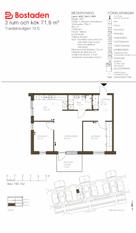 PlanlösningTranbärsvägen 10 C