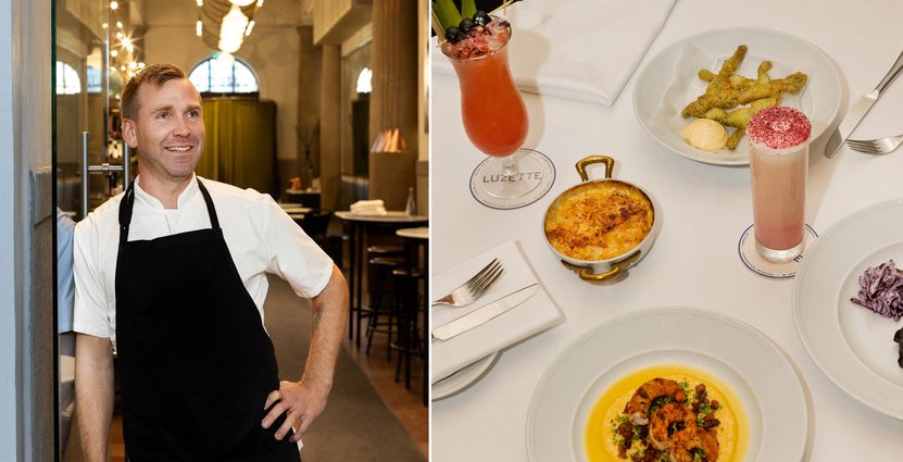 Kökschef Johan Wilhemsson ser fram emot Mardi Gras på Luzette med bland annat grodlår på menyn. Foto: Luzette