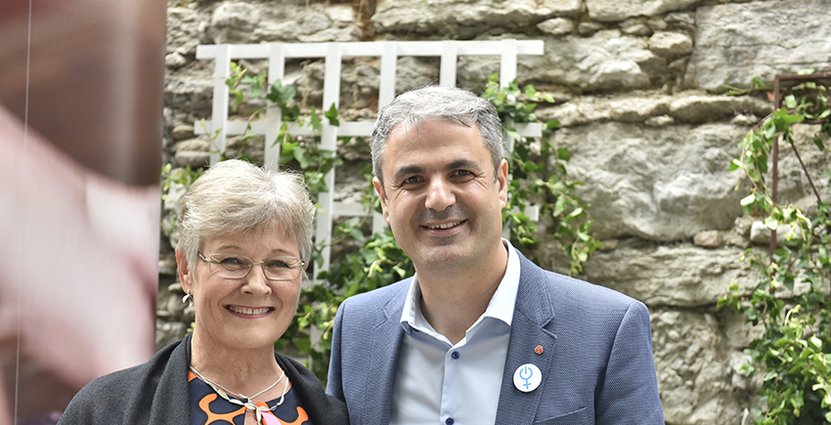Visitas ordförande Maud Olofsson och energiminister Ibrahim Baylan (S).  