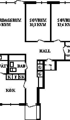 PlanlösningBigarråvägen 64 A