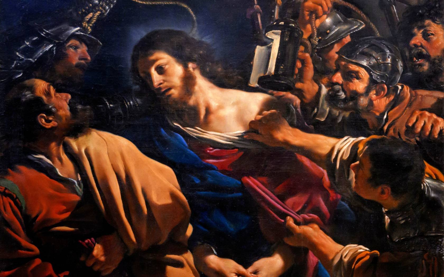 The Betrayal of Christ by Il Guercino, 1621.