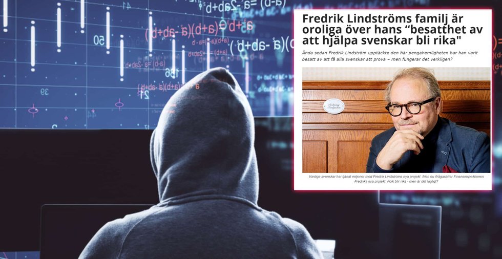 Tv-profilen Fredrik Lindström utnyttjas i bedrägeriet Immediate Edge