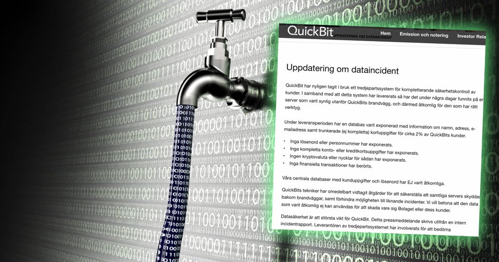 Svenska kryptobolagets blunder: Uppemot 300 000 användares uppgifter förvarades helt öppet
