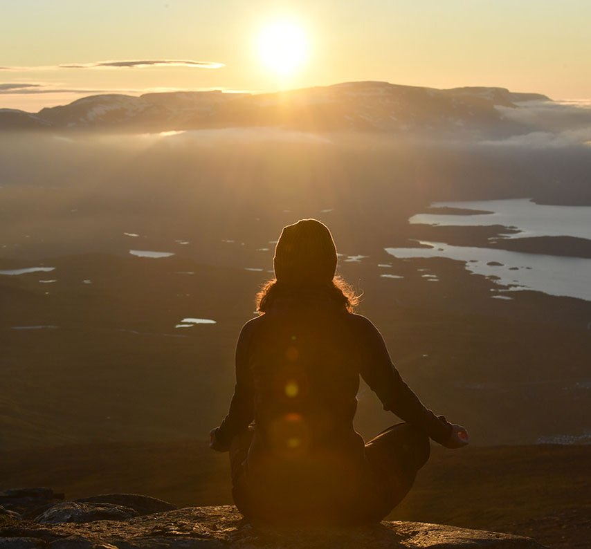 Sol på natten i Kiruna