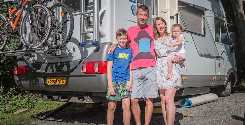 Australiensiska familjen Samuel, Tim, Prue och Grace Driessen har varit på drift i sju månader och ska vara ute ett år: 