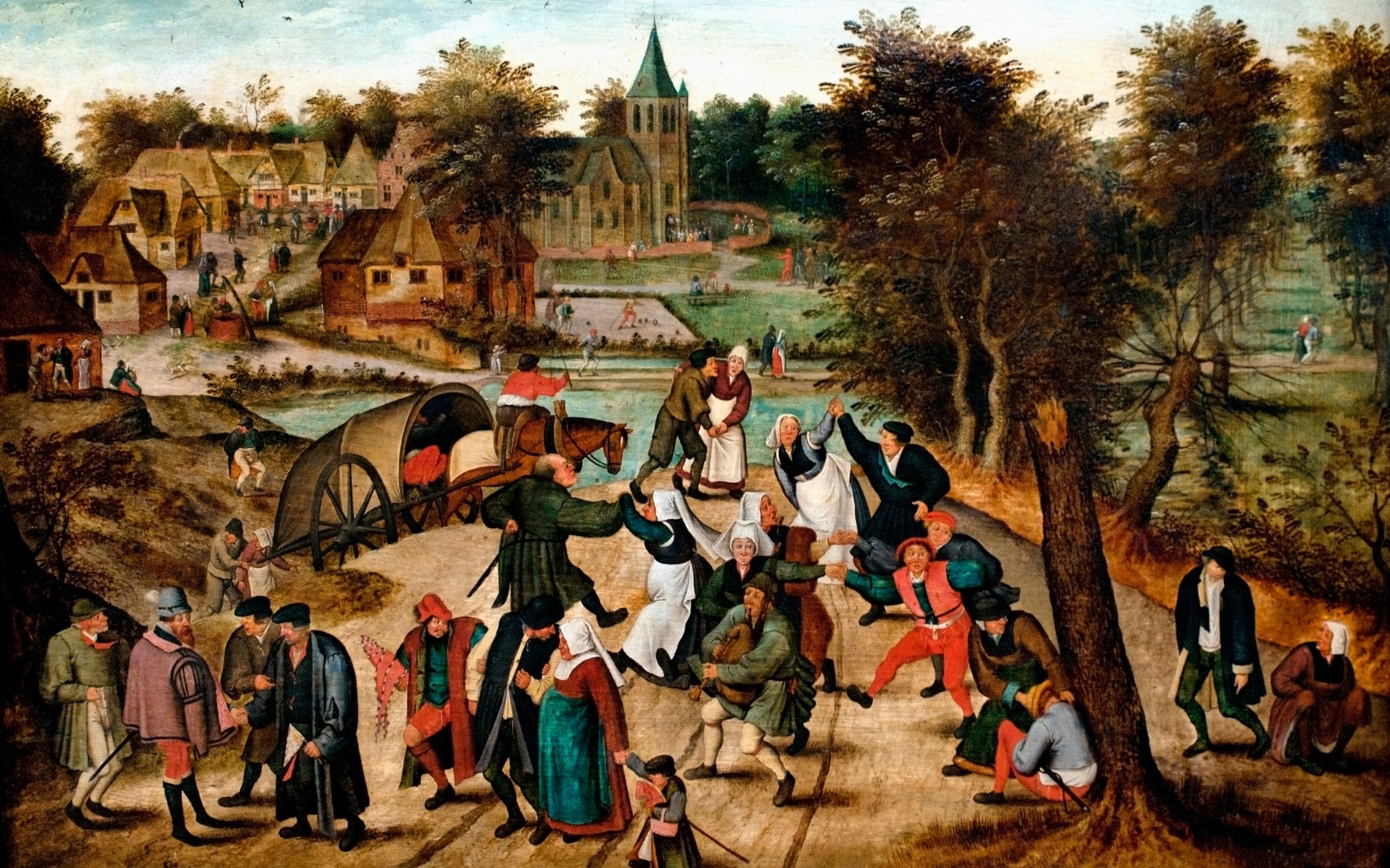 Pieter Brueghel the Younger's 'Return from the Pilgrimage', 1564.