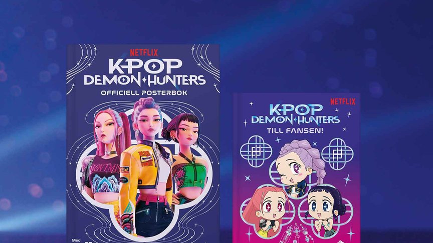 De officiella KPop Demon Hunters-böckerna ges ut på svenska