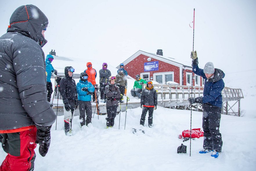 deltagare p&aring; lavinkurs