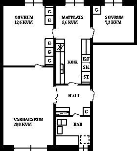 PlanlösningHistoriegränd 18 A