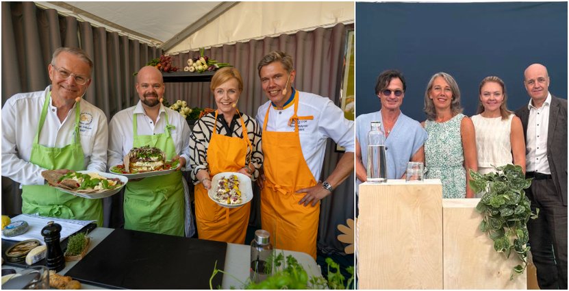 Landsbygdsminister Peter Kullgren (KD) och Elisabeth Thand Ringqvist (C) var två av politikerna som medverkade i årets kockdueller 