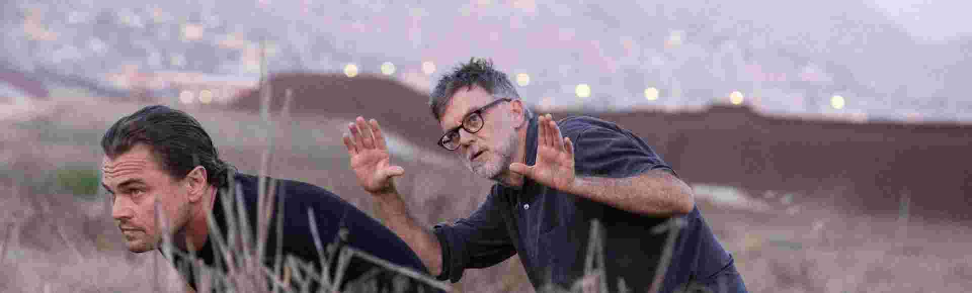 Paul Thomas Anderson on the set of One Battle After Another.