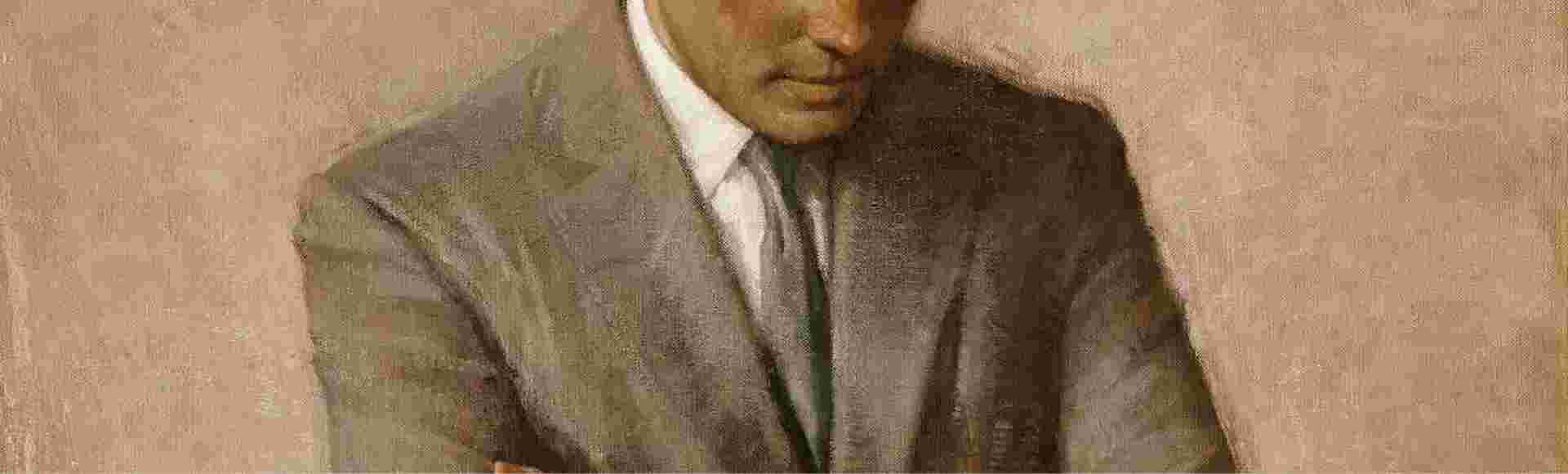 Portrait of President John Fitzgerald Kennedy by Aaron Shikler.