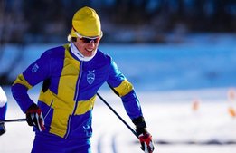 Nytt svenskt rekord: Han åkte skidor i 24h