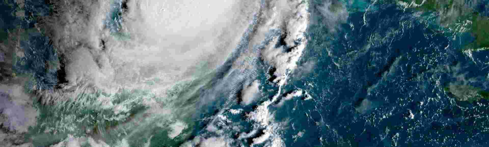 Hurricane Milton in the Gulf of Mexico as it approached Florida.