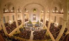 A performance of Bach's Christmas Oratorio in Dresden.
