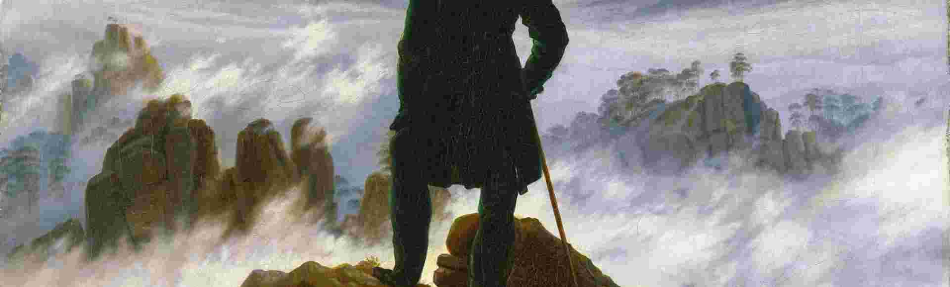 Caspar David Friedrich's 'Wanderer above the Sea of Fog'.