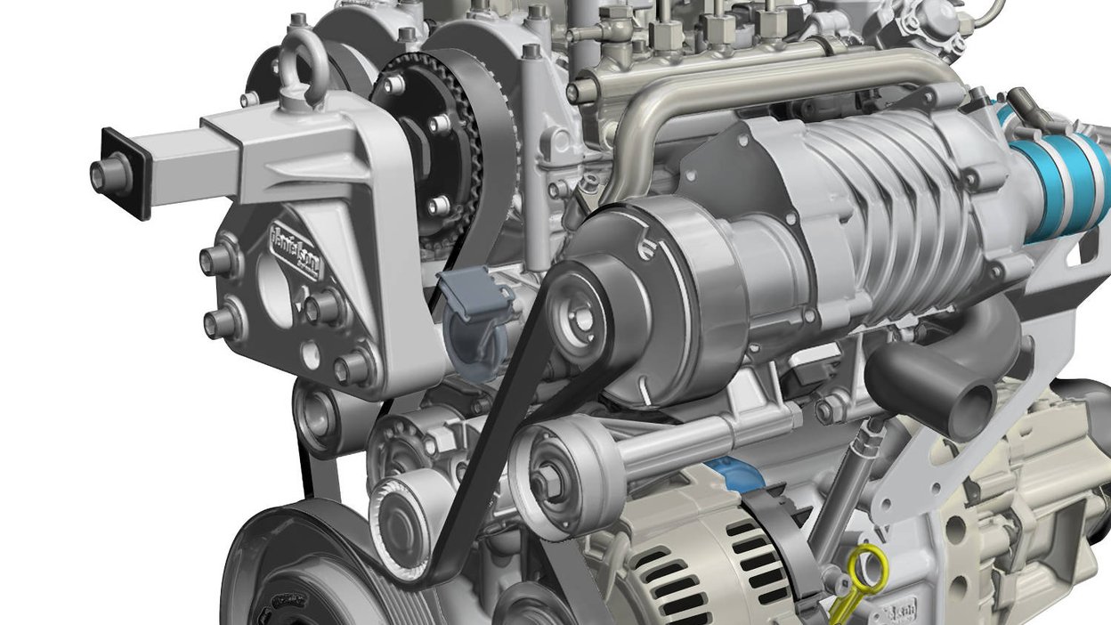 En tvåcylindrig dieselmotorprototyp från 2014. Foto: Hubert Vincent/Renault
