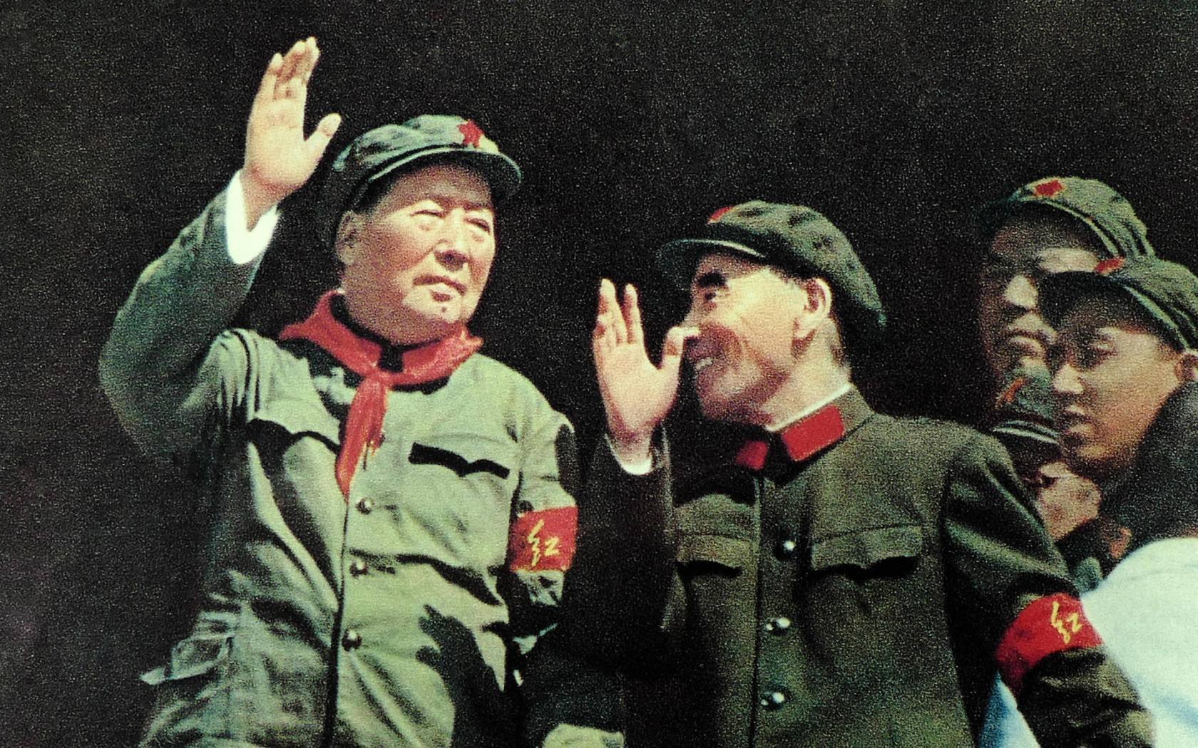 Lin Biao with Mao Zedong in 1966.