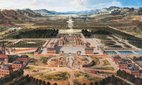 Pierre Patel's aerial view of Versailles and its gardens.