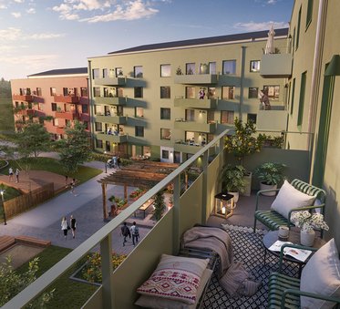 Utsikt från balkong Kasvakten