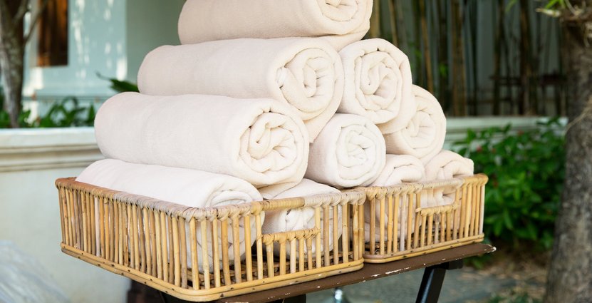 Mängden frotté en hotellkedja tvättar kan vara riktigt stor<br />
 och därmed hårt miljöbelastande. Foto: Colourbox