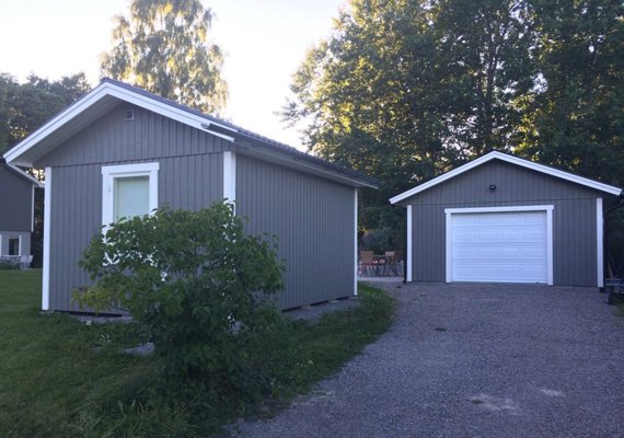 Matching grey garage and storage solutions