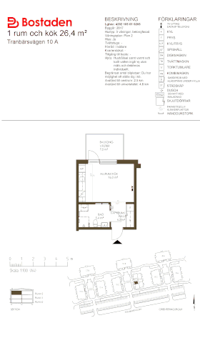 PlanlösningTranbärsvägen 10 A