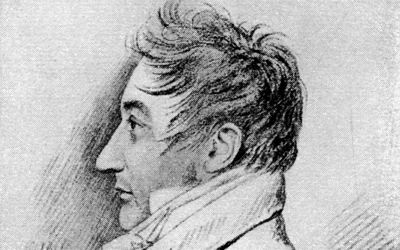 Portrait of Carlo Porta - an Italian poet who wrote in Milanese dialect.