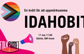 FOLKRUMMET: Internationella dagen mot homofobi, bifobi, intersexism och transfobi (IDAHOBIT)