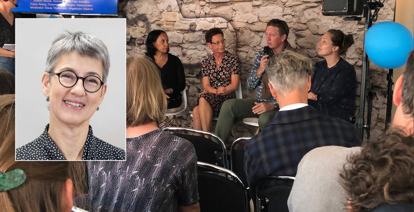 Elsmari Julin och AlmeDalarna är aktiva under Almedalen.  Foto: AlmeDalarna