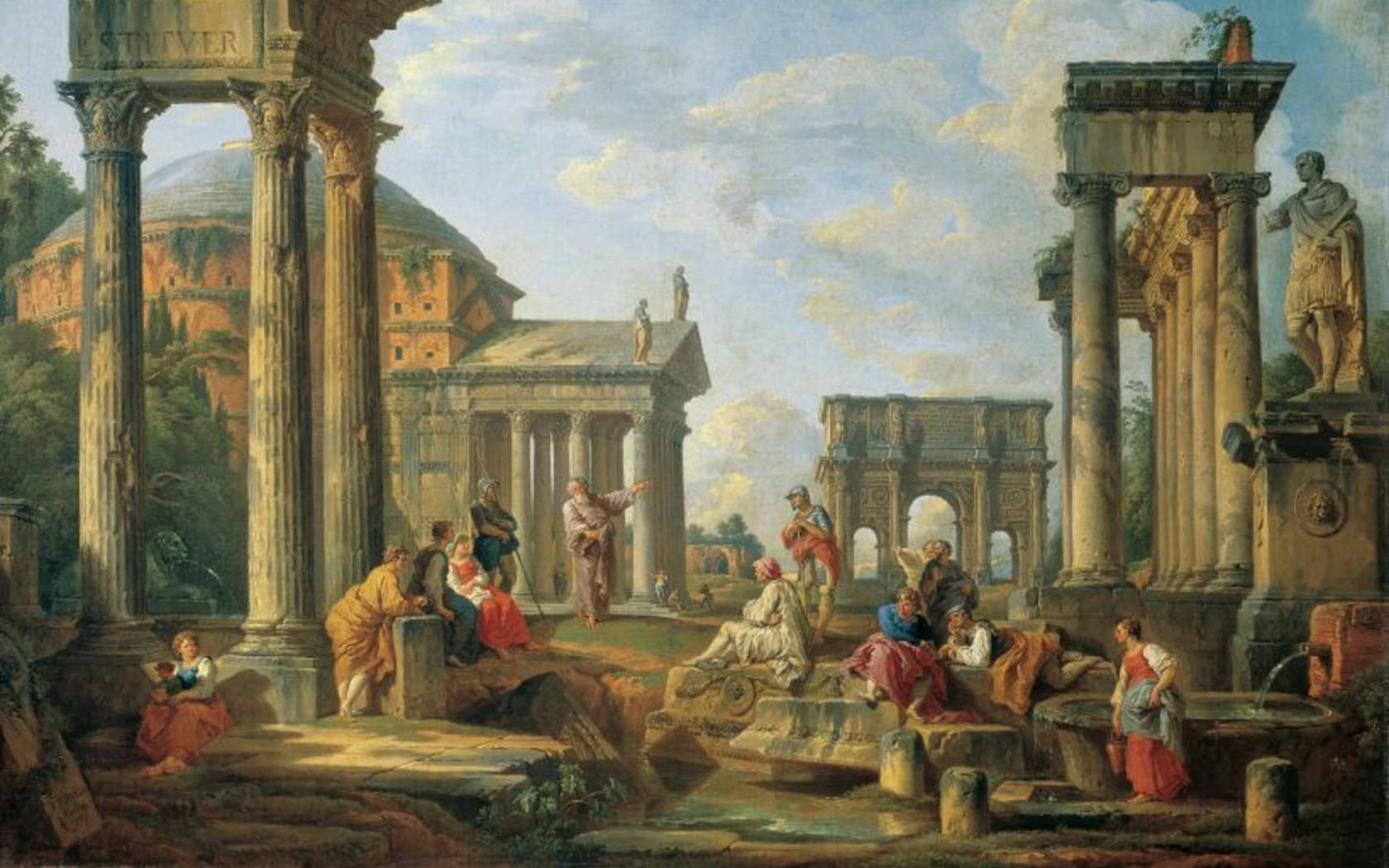 Giovanni Paolo Panini's 'Roman Ruin With A Prophet' (1751).