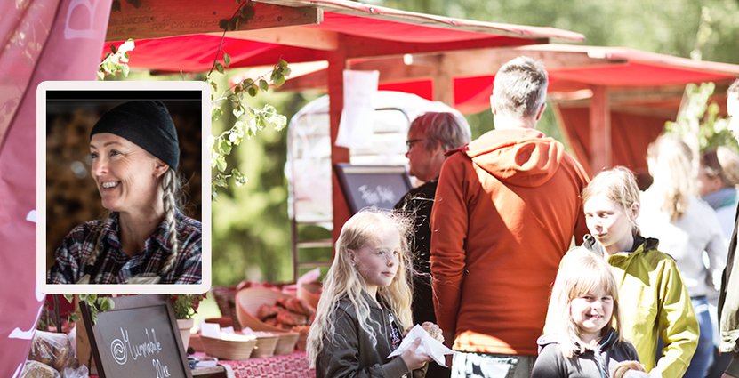 Lena Flaten, som driver Flammans skafferi jobbar enbart med lokala råvaror. 