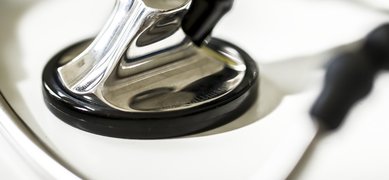 Närbild på stetoskop