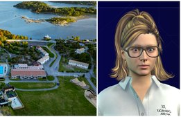 AI-Katja guidar gästerna på Tjörnbro Arena