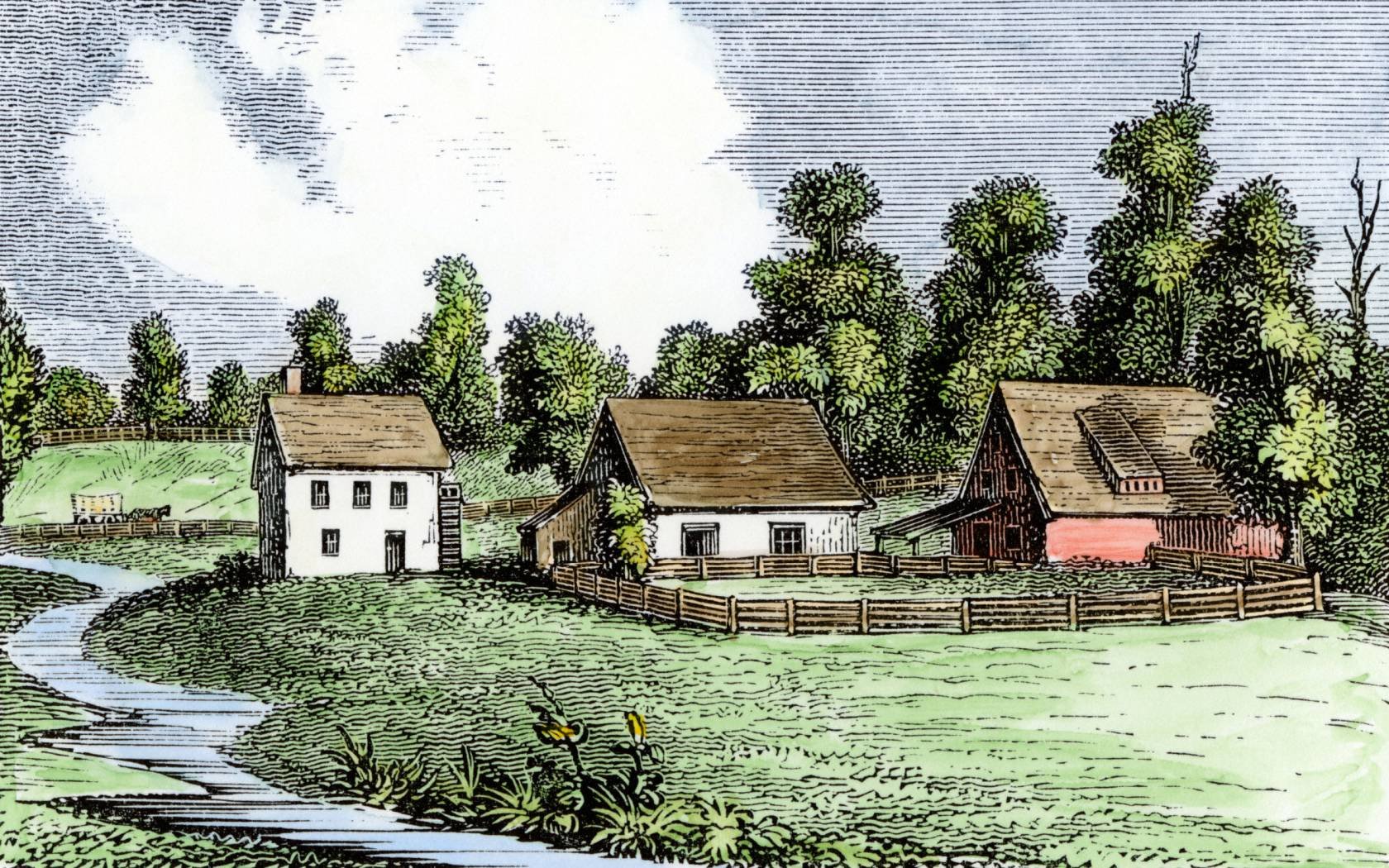 The first farm in Germantown, Pennsylvania.