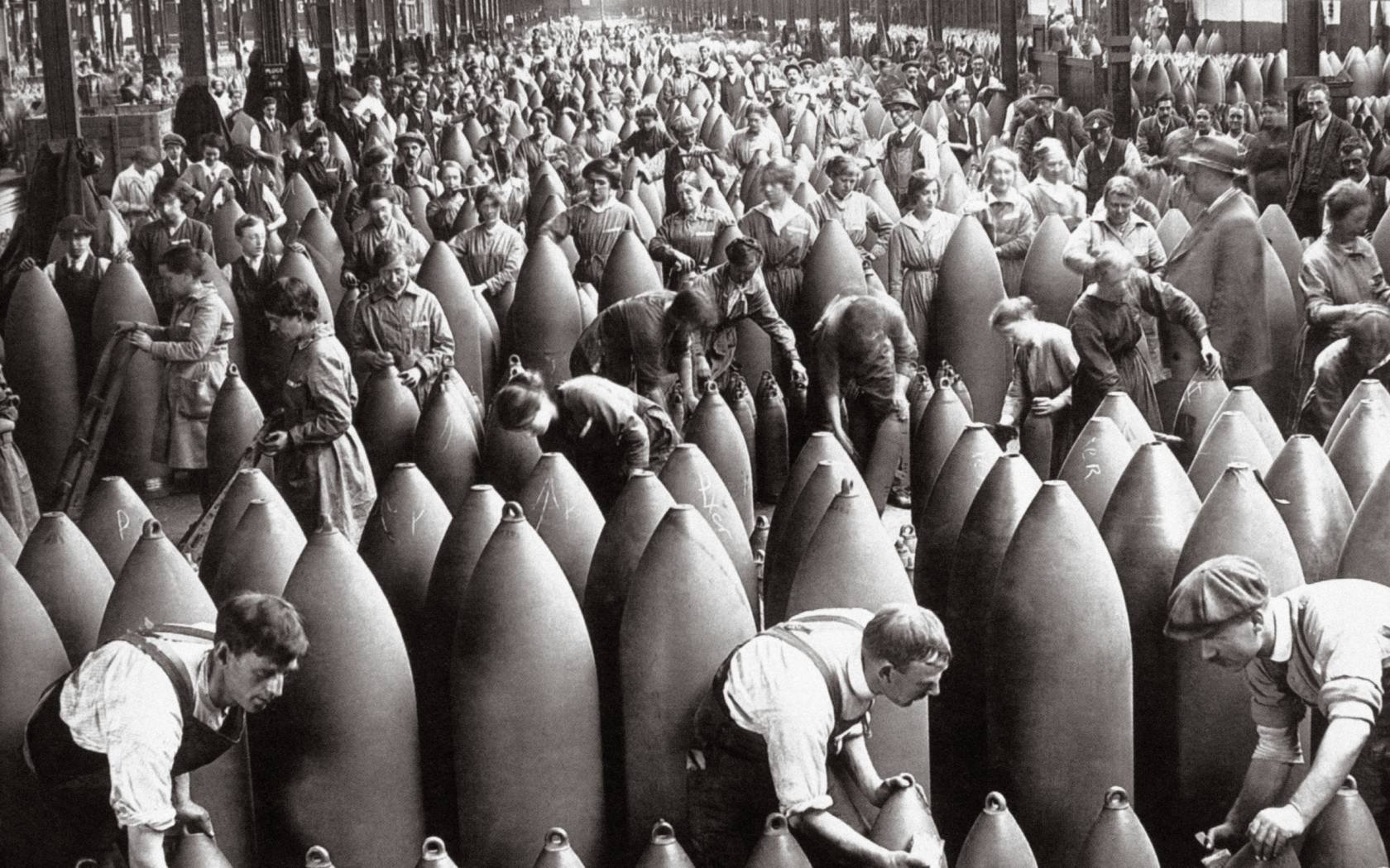 British munitions factory in the First World War.